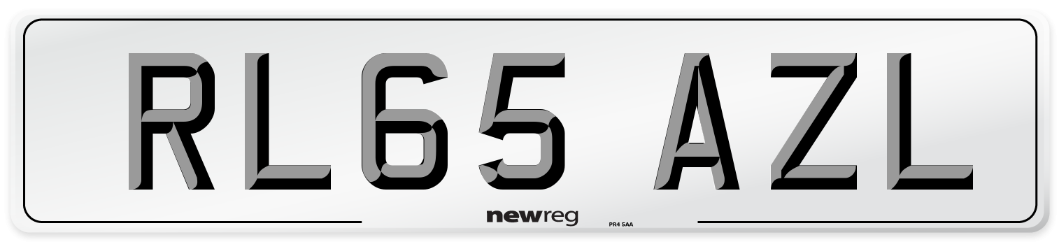RL65 AZL Number Plate from New Reg